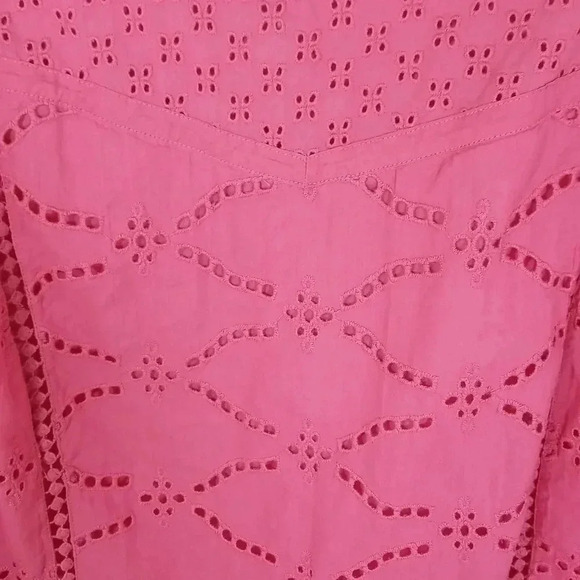 {Lane Bryant} Classic Short-Sleeve Eyelet Mix Tee - Picture 9 of 12